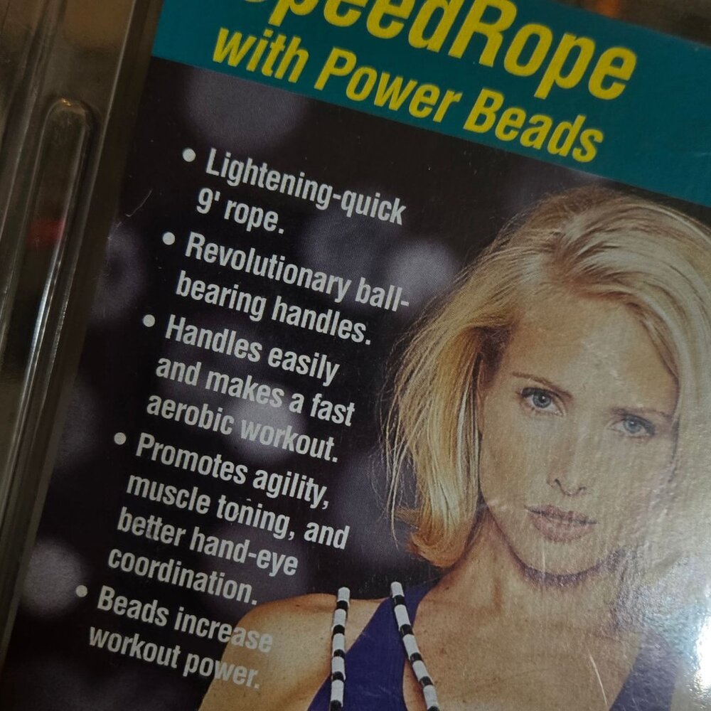 Bollinger Speed Rope with Power Beads Aerobic Jump Rope Workout Tool New In Box - Picture 13 of 15